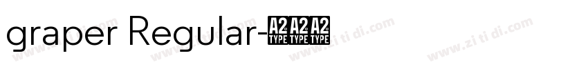 graper Regular字体转换